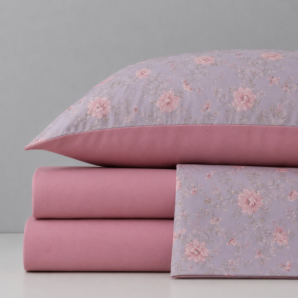 Linen Loft  Rosewood Bloom Bedding Set - King Size