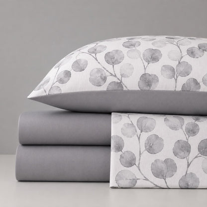 Linen Loft  Silver Leaf Bedding Set - Queen Size