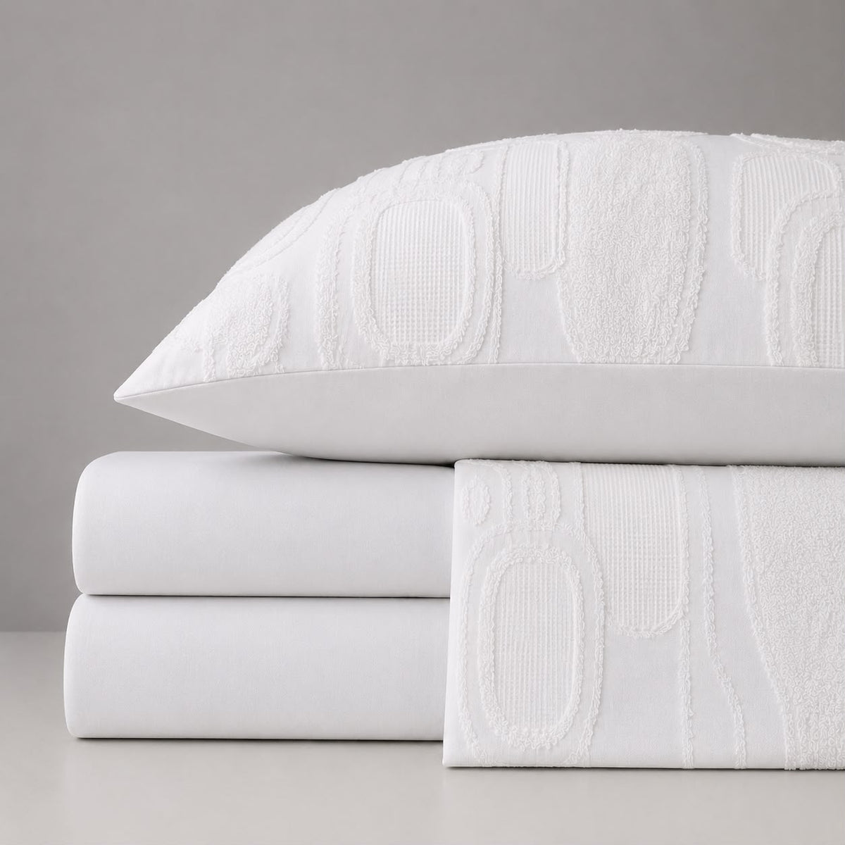 Linen Loft  Snow White Bedding Set - King Size