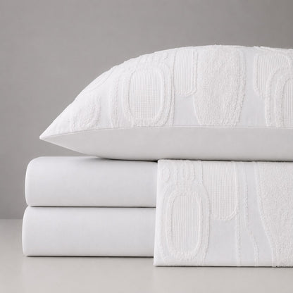 Linen Loft  Snow White Bedding Set - King Size