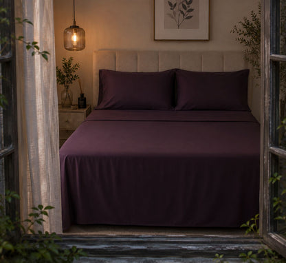 Linen Loft | Mulberry Flat Sheet Set - King Size