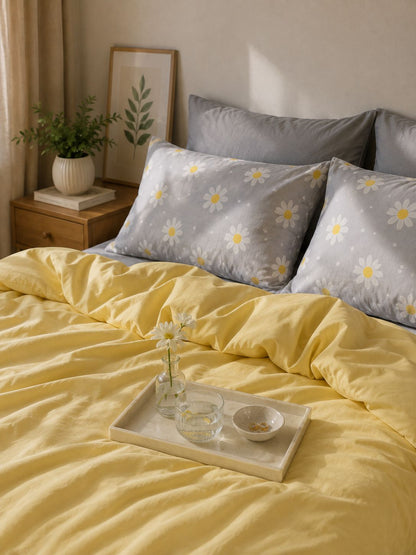Linen Loft  Morning Daisy Bedding Set - King size