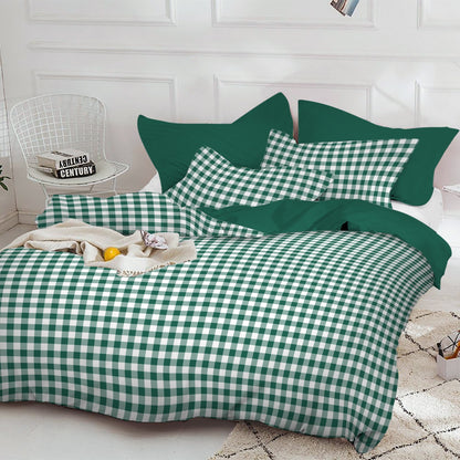 Linen Loft Forest Green Gingham Bedding Set | Cozy, Comfortable, and Chic