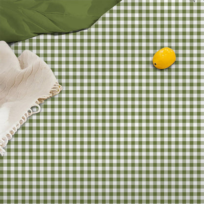 Linen Loft  Green Gingham Bedding Set | A Soft and Elegant Addition to Your Home