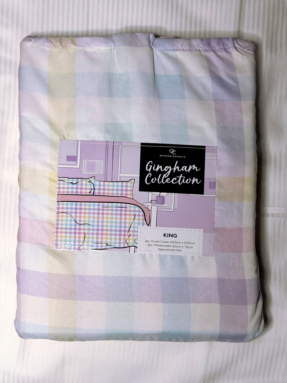 Linen Loft Signature Pastel Gingham Bedding Set | Effortless Comfort & Style