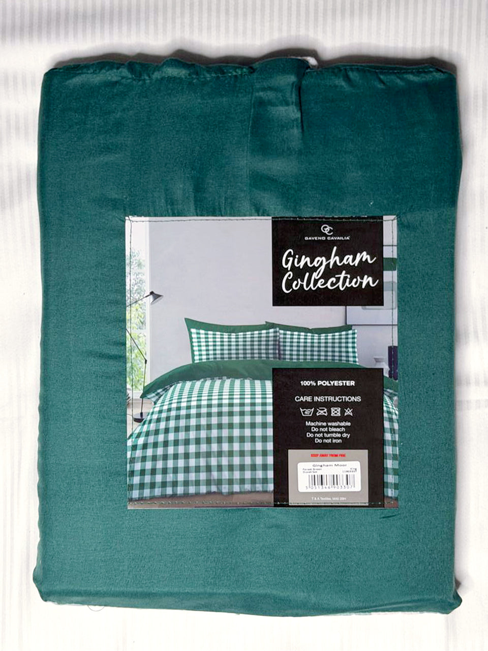 Linen Loft Forest Green Gingham Bedding Set | Cozy, Comfortable, and Chic