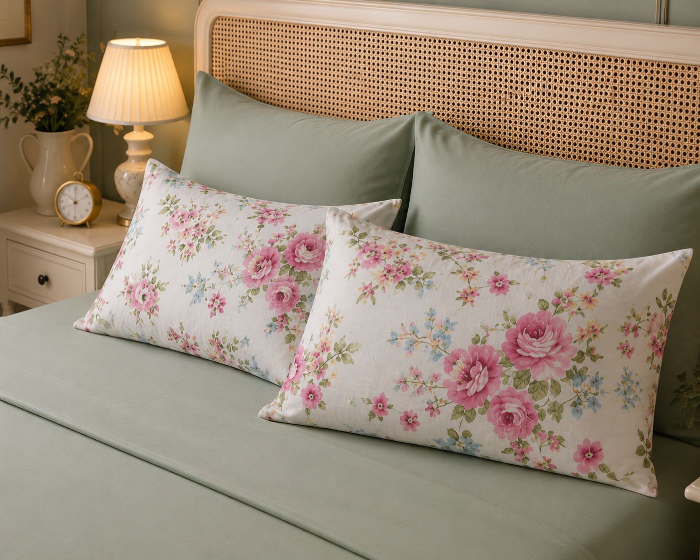 Linen Loft Mint Whisper Bedding Set – King Size