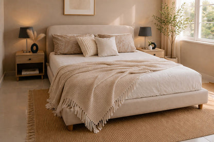 Linen Loft Ivory Bloom Bedding Set – King Size