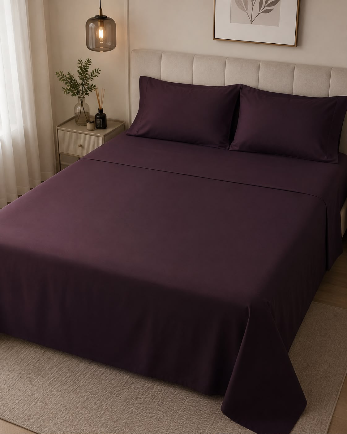 Linen Loft | Mulberry Flat Sheet Set - King Size