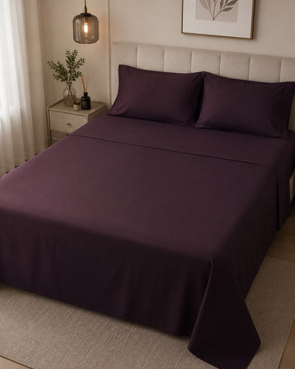 Linen Loft | Mulberry Flat Sheet Set - King Size