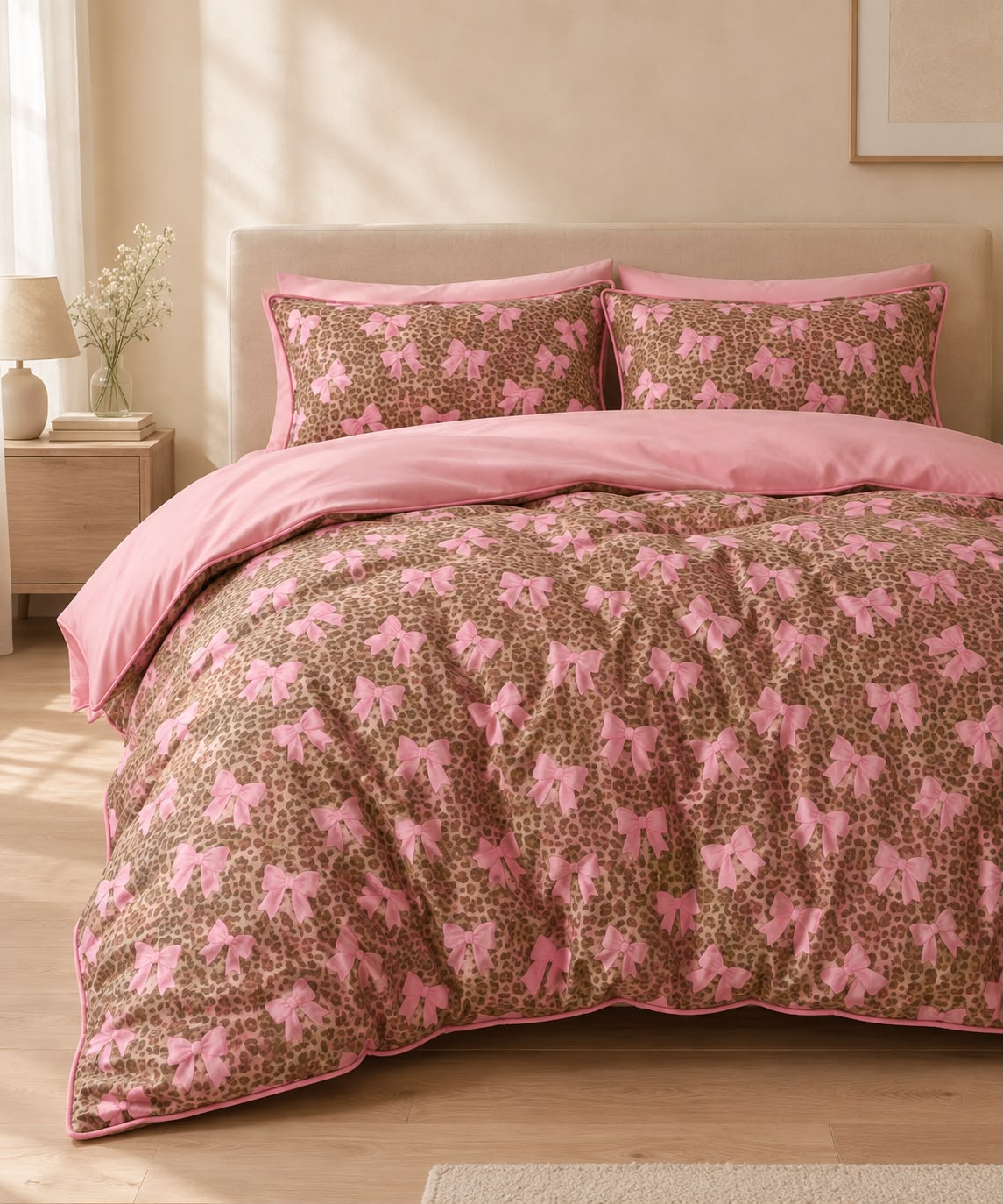 Linen Loft Coquette Leopard Bedding Set - King