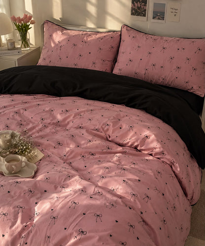 Linen Loft Noir Coquette Bedding Set - King
