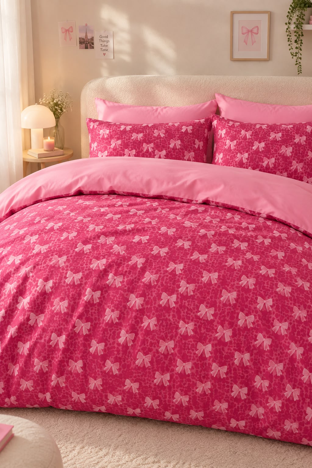 Linen Loft Ribbon Bows Bedding Set - king