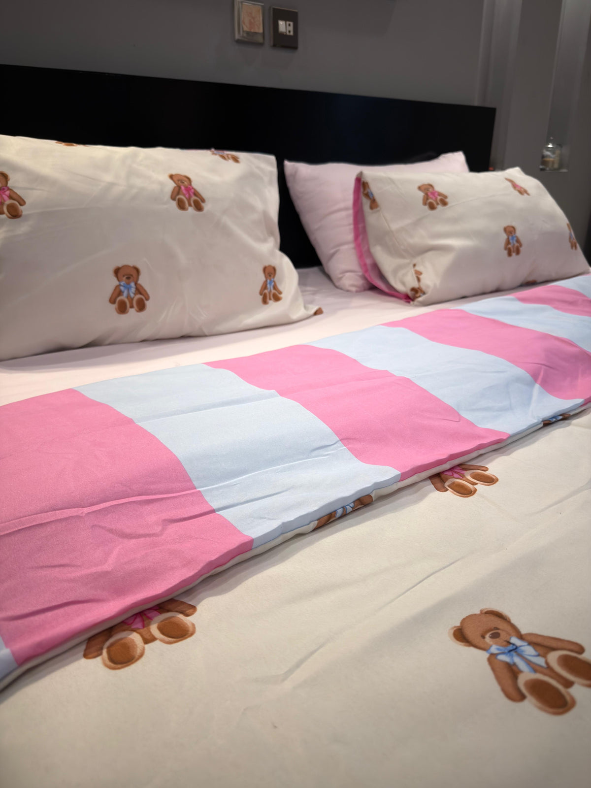 Linen Loft Teddy Blush Bedding Set - King