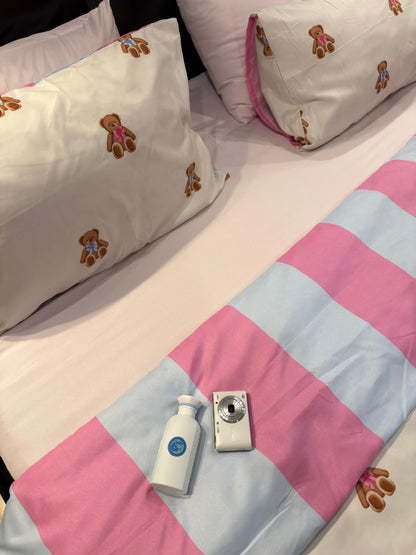 Linen Loft Teddy Blush Bedding Set - King