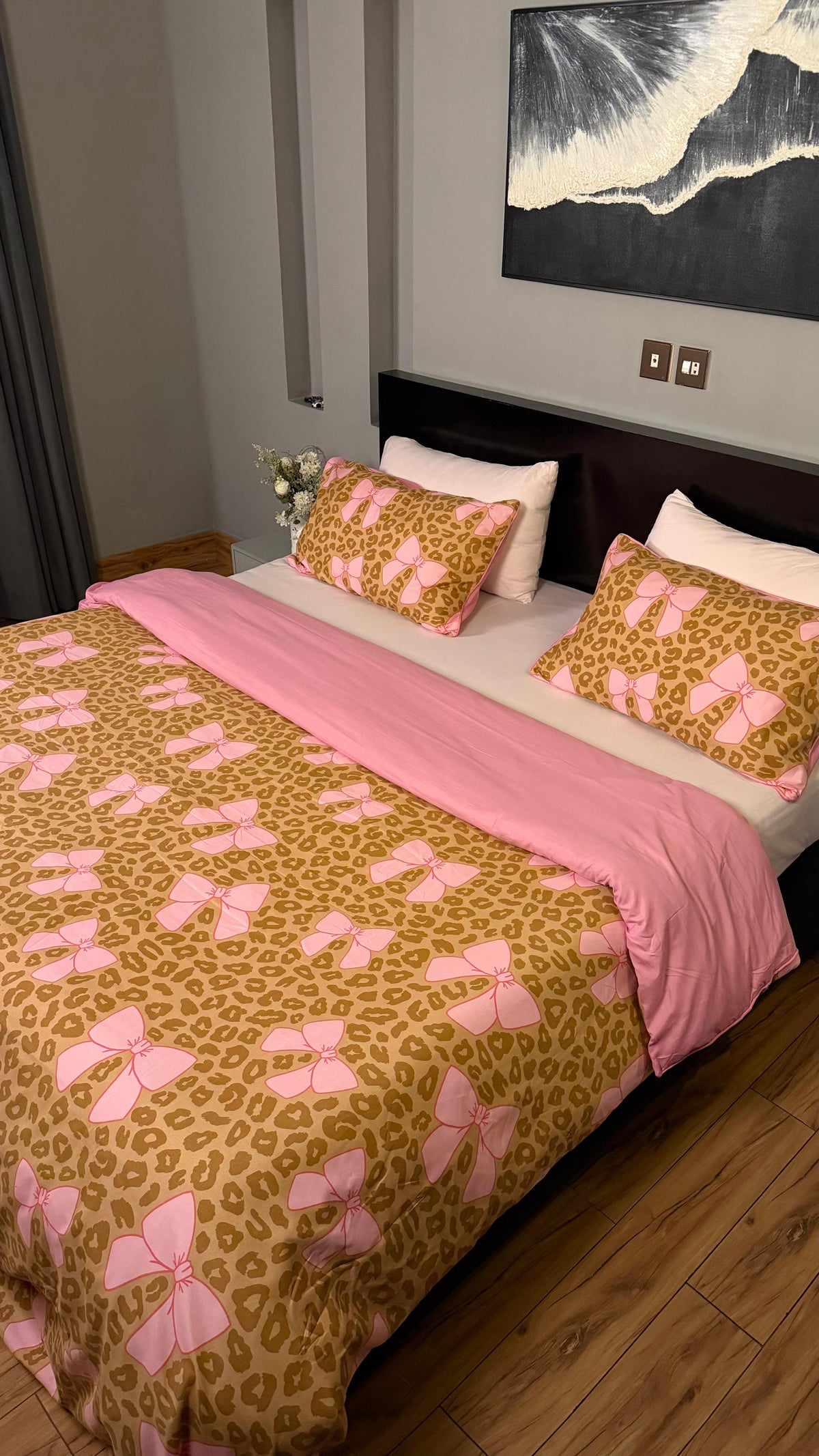 Linen Loft Coquette Leopard Bedding Set - King