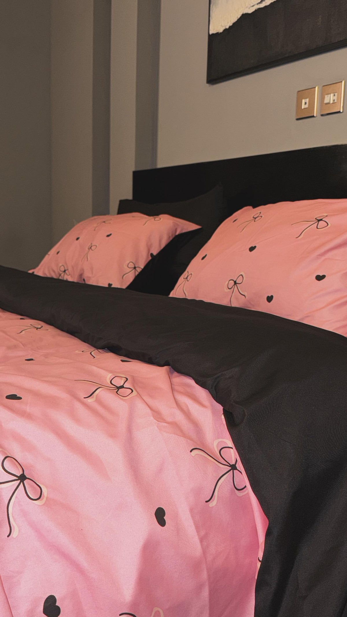 Linen Loft Noir Coquette Bedding Set - King