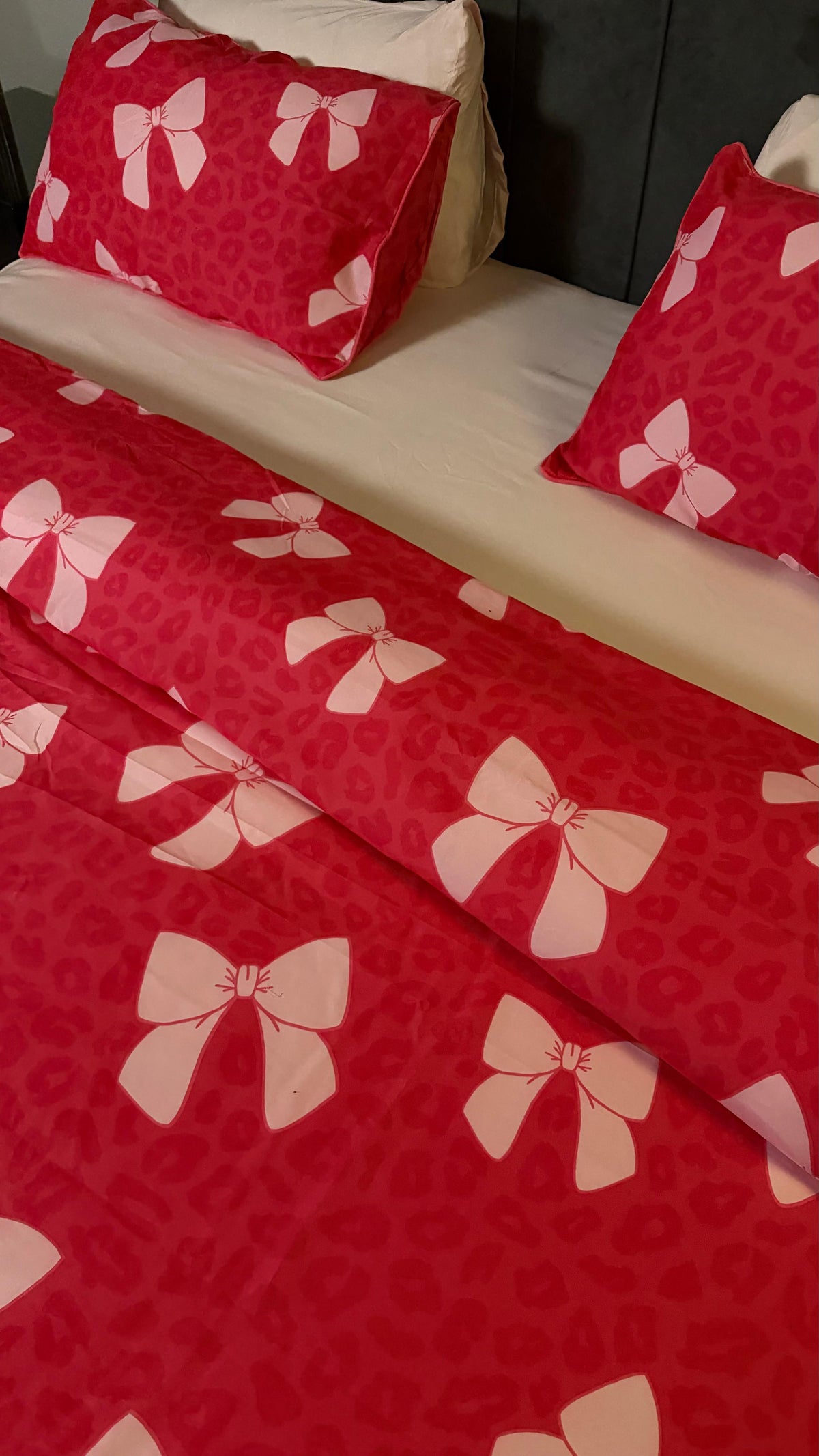 Linen Loft Ribbon Bows Bedding Set - king