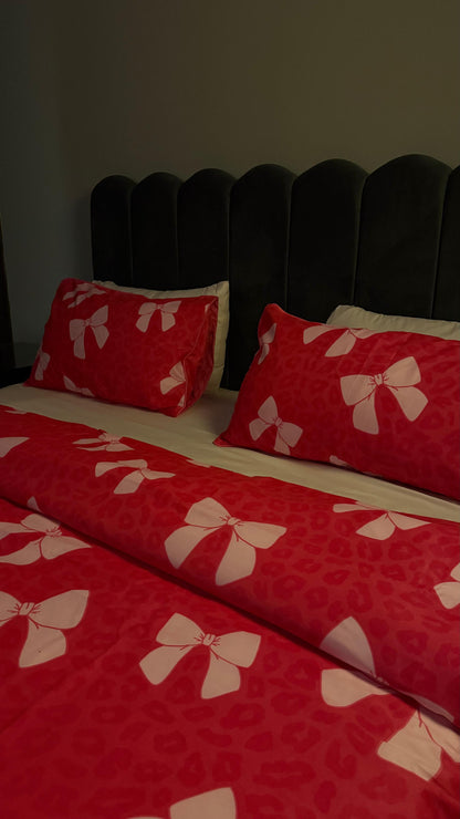 Linen Loft Ribbon Bows Bedding Set - king