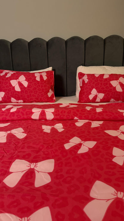 Linen Loft Ribbon Bows Bedding Set - king