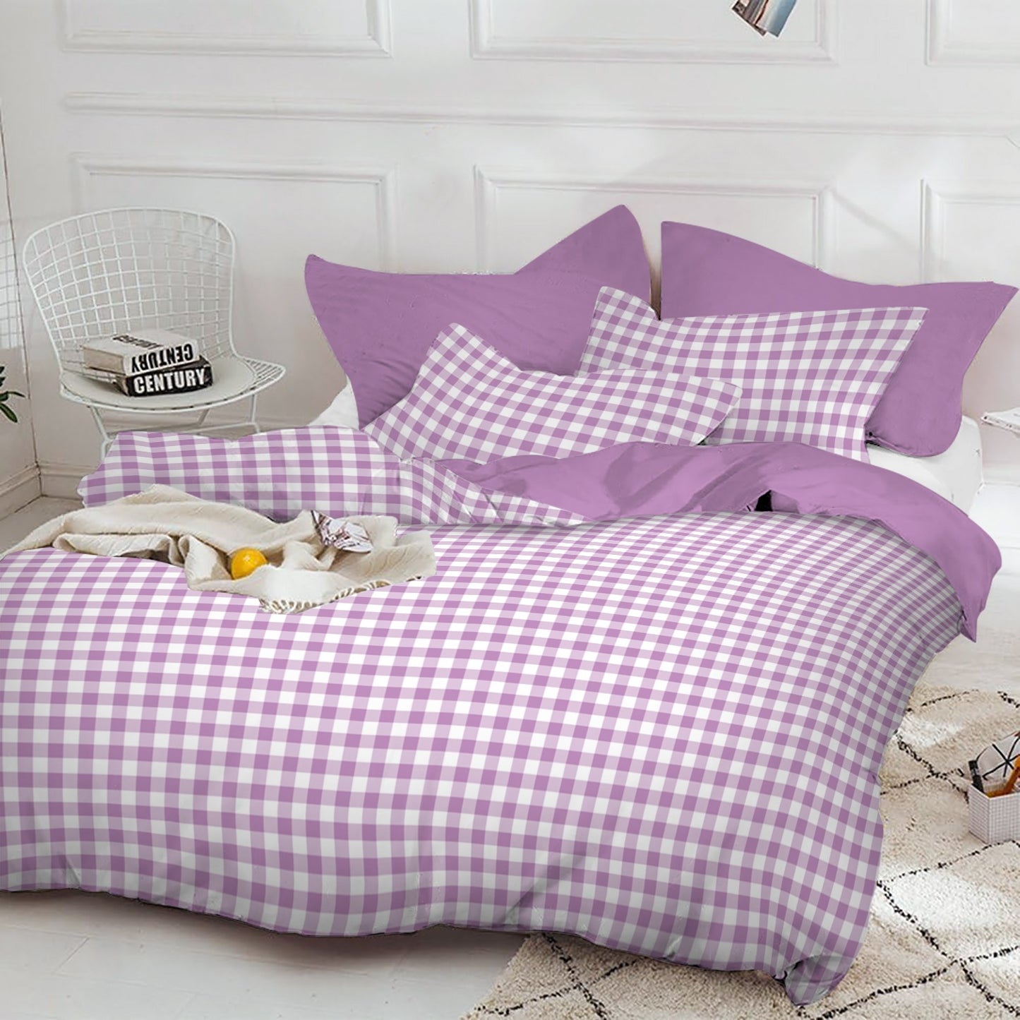 Linen Loft Lilac Gingham Duvet Cover Set | Fresh and Cozy & Chic  Vibes