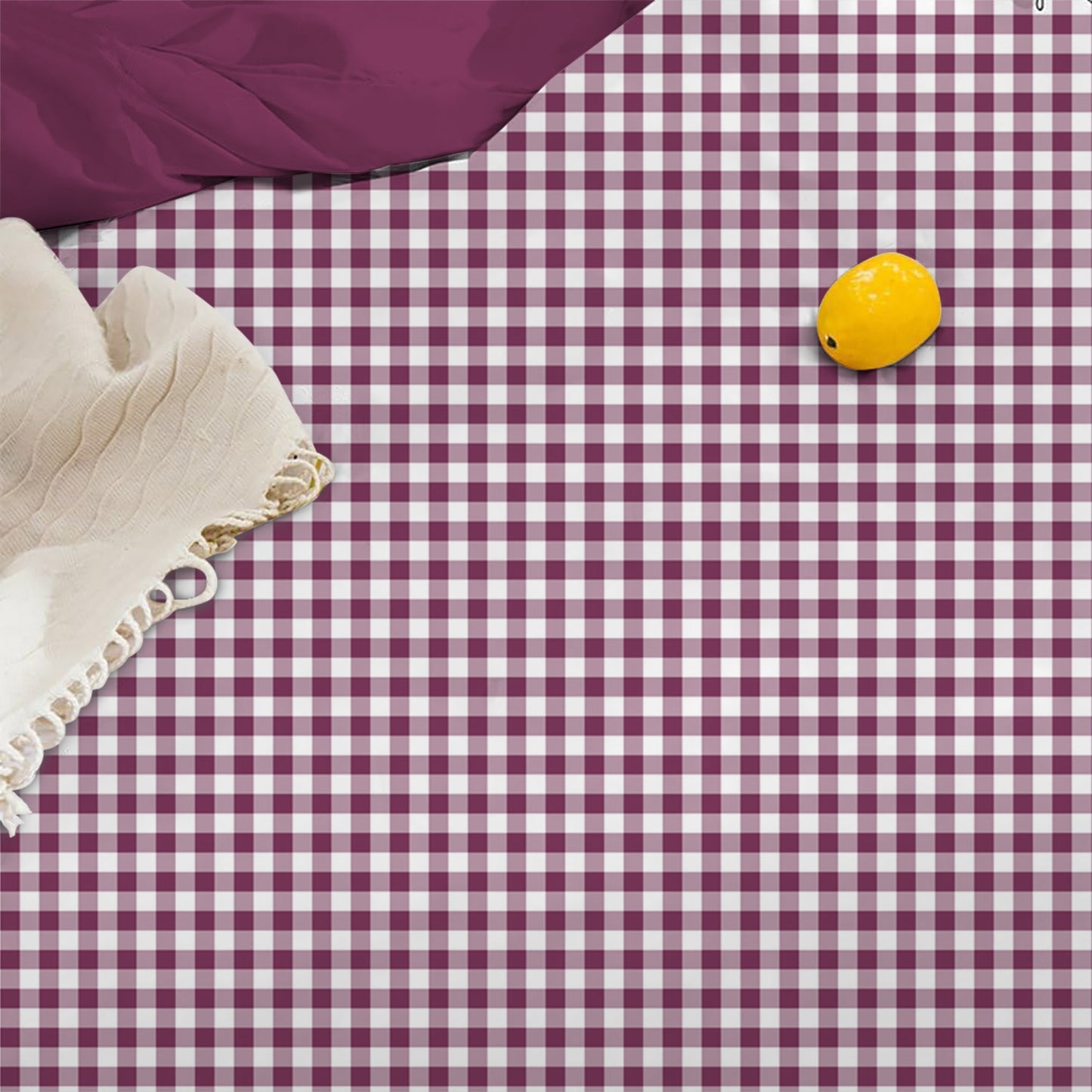 Linen Loft Signature Mulberry Gingham Bedding Set | Effortless Comfort & Style