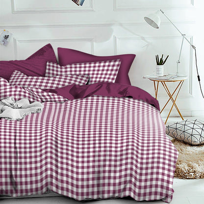 Linen Loft Signature Mulberry Gingham Bedding Set | Effortless Comfort & Style