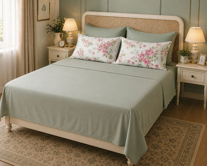 Linen Loft Mint Whisper Bedding Set – King Size
