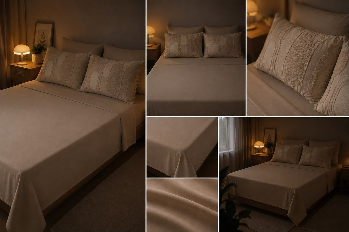 Linen Loft Sandstone Bedding Set - King Size