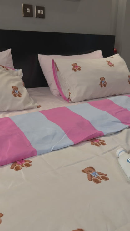 Linen Loft Teddy Blush Bedding Set - King