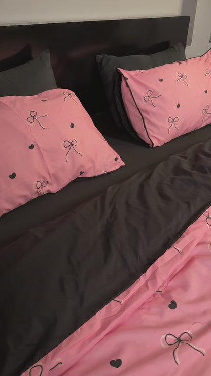 Linen Loft Noir Coquette Bedding Set - King