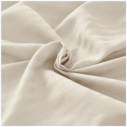 Luxe Ivory Stripe Bed Sheet Set