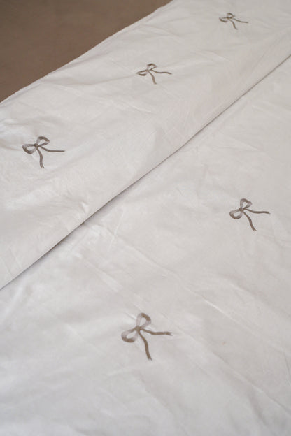 Linen Loft Graceful Bow Pattern Duvet Cover Set | Dreamy, Modern & Pinterest-Perfect Vibes