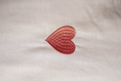 Blush Pink Heart Bed Set with Pink Fitted Sheet – King Size